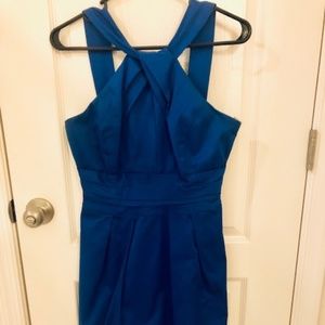 David's Bridal Bridesmaid Dress Blue Size 6